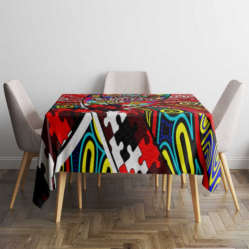 Autism Awareness Australia Essendon Bombers Tablecloth Aboriginal Indigenous Art