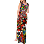 Autism Awareness Australia Essendon Bombers Tank Maxi Dress Aboriginal Indigenous Art