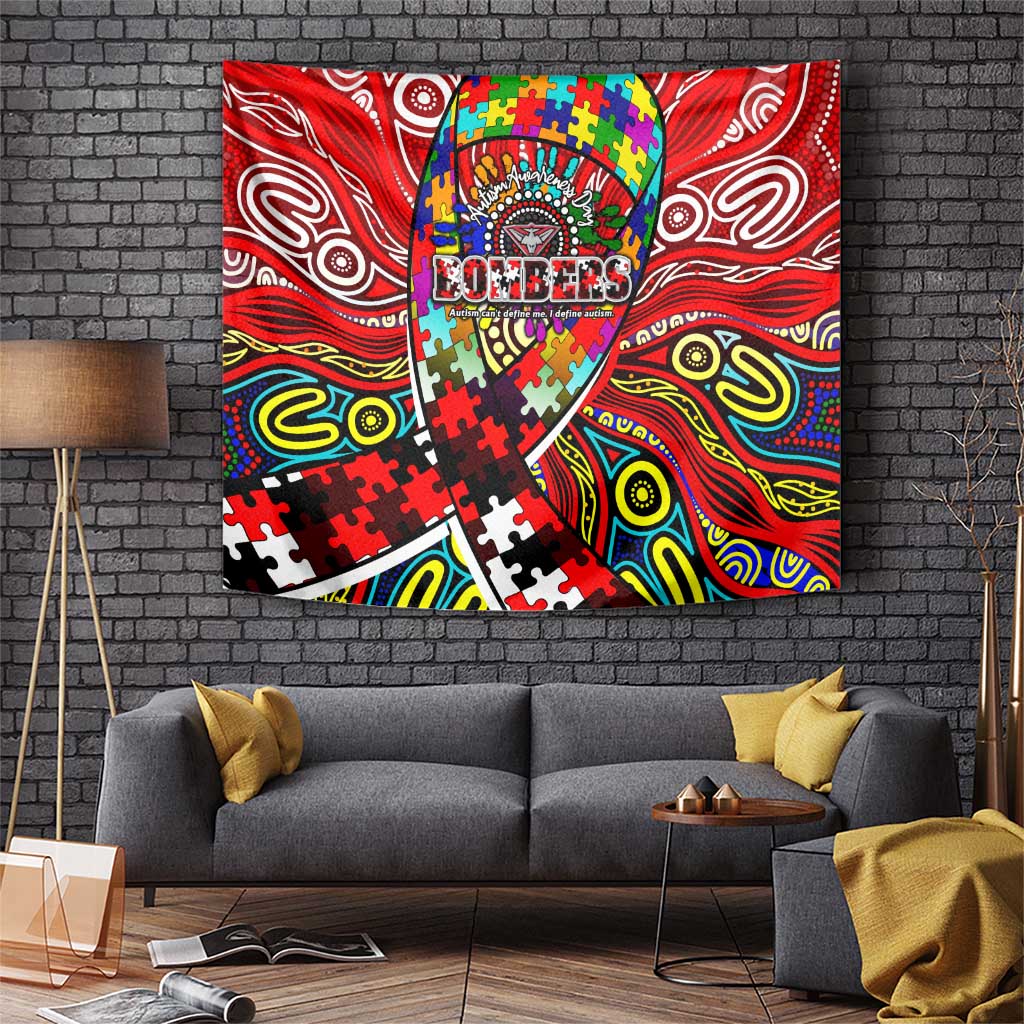 Autism Awareness Australia Essendon Bombers Tapestry Aboriginal Indigenous Art