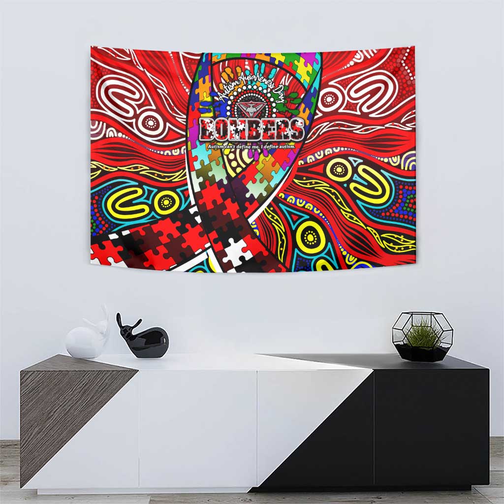 Autism Awareness Australia Essendon Bombers Tapestry Aboriginal Indigenous Art