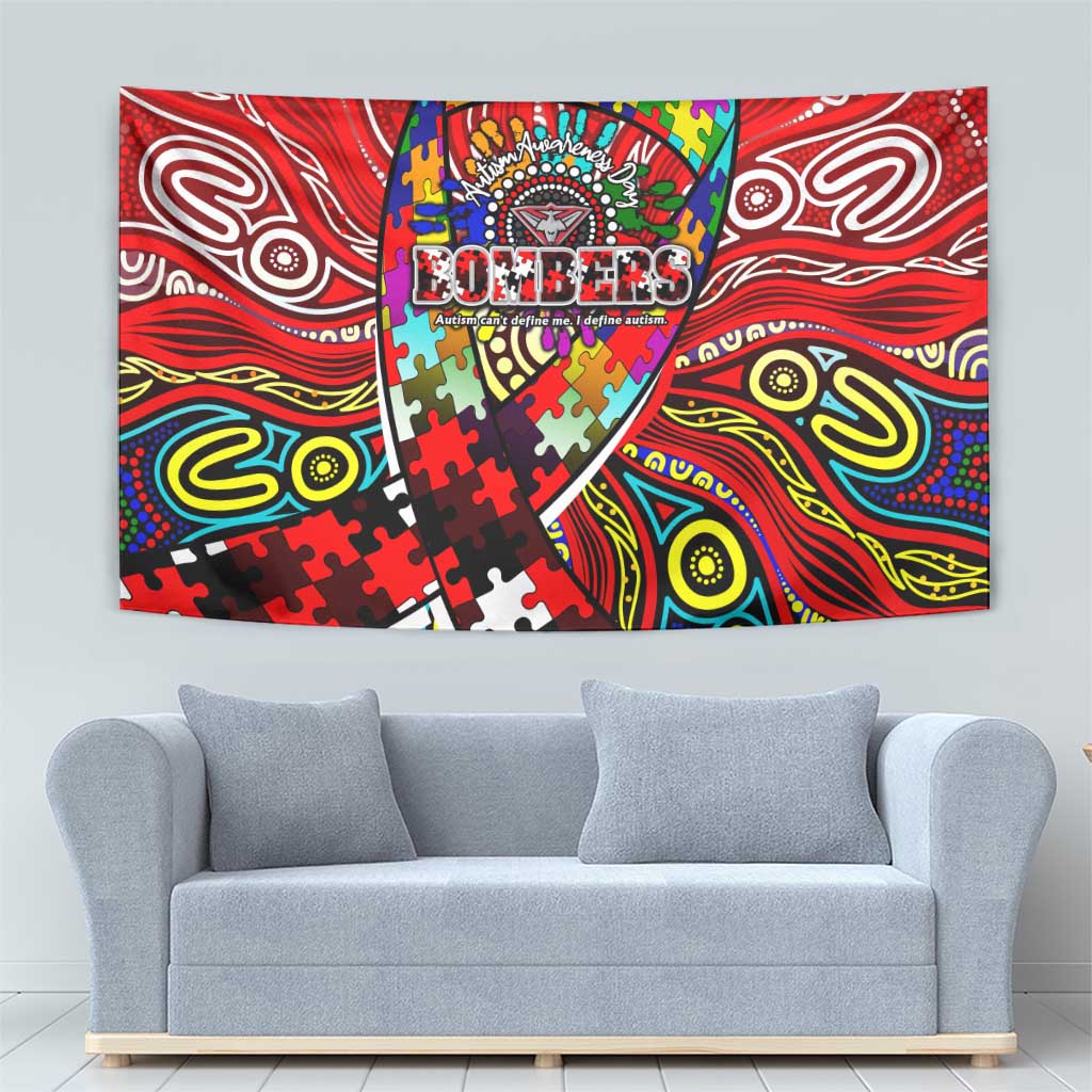 Autism Awareness Australia Essendon Bombers Tapestry Aboriginal Indigenous Art