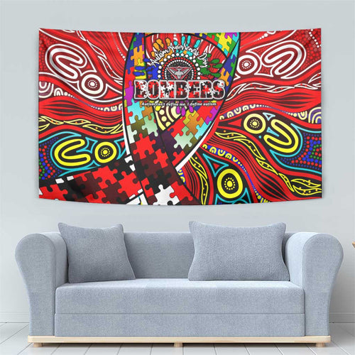 Autism Awareness Australia Essendon Bombers Tapestry Aboriginal Indigenous Art