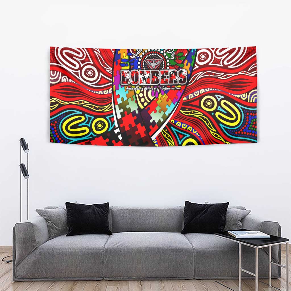 Autism Awareness Australia Essendon Bombers Tapestry Aboriginal Indigenous Art