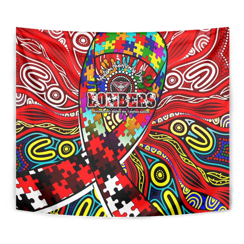 Autism Awareness Australia Essendon Bombers Tapestry Aboriginal Indigenous Art