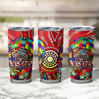 Autism Awareness Australia Essendon Bombers Tumbler Cup Aboriginal Indigenous Art