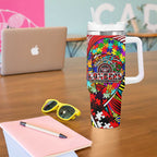 Autism Awareness Australia Essendon Bombers Tumbler With Handle Aboriginal Indigenous Art