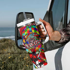 Autism Awareness Australia Essendon Bombers Tumbler With Handle Aboriginal Indigenous Art