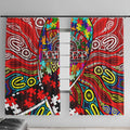 Autism Awareness Australia Essendon Bombers Window Curtain Aboriginal Indigenous Art