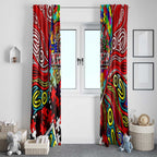 Autism Awareness Australia Essendon Bombers Window Curtain Aboriginal Indigenous Art