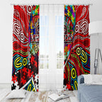 Autism Awareness Australia Essendon Bombers Window Curtain Aboriginal Indigenous Art