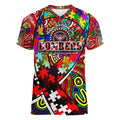 Autism Awareness Australia Essendon Bombers Women V-Neck T-Shirt Aboriginal Indigenous Art