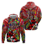 Autism Awareness Australia Essendon Bombers Zip Hoodie Aboriginal Indigenous Art