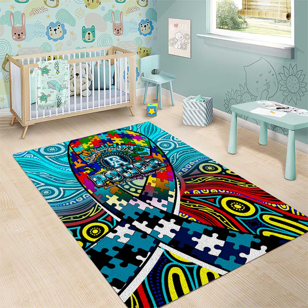 Autism Awareness Australia Port Adelaide Power Area Rug Aboriginal Indigenous Art