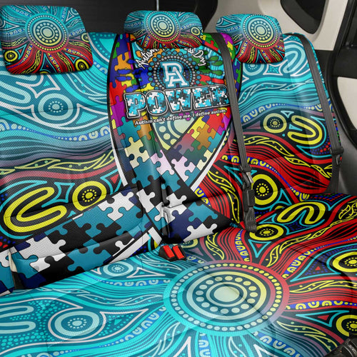 Autism Awareness Australia Port Adelaide Power Back Car Seat Cover Aboriginal Indigenous Art