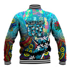 Autism Awareness Australia Port Adelaide Power Baseball Jacket Aboriginal Indigenous Art