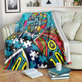 Autism Awareness Australia Port Adelaide Power Blanket Aboriginal Indigenous Art