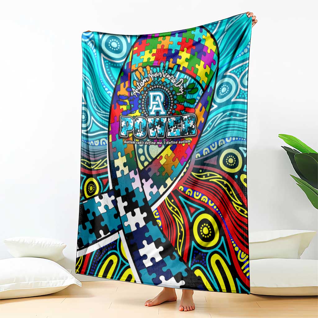 Autism Awareness Australia Port Adelaide Power Blanket Aboriginal Indigenous Art