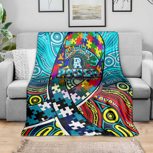 Autism Awareness Australia Port Adelaide Power Blanket Aboriginal Indigenous Art