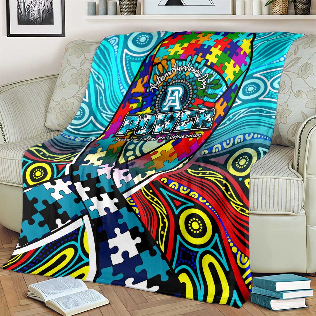 Autism Awareness Australia Port Adelaide Power Blanket Aboriginal Indigenous Art