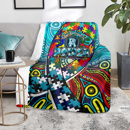 Autism Awareness Australia Port Adelaide Power Blanket Aboriginal Indigenous Art