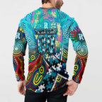 Autism Awareness Australia Port Adelaide Power Button Sweatshirt Aboriginal Indigenous Art