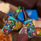 Autism Awareness Australia  Port Adelaide Power 4 in 1 Can Cooler Tumbler Aboriginal Indigenous Art
