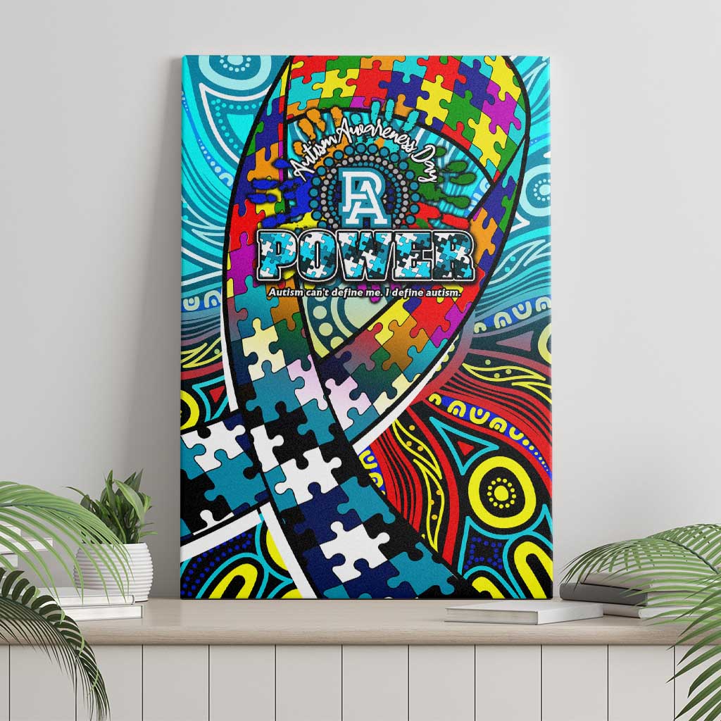Autism Awareness Australia Port Adelaide Power Canvas Wall Art Aboriginal Indigenous Art