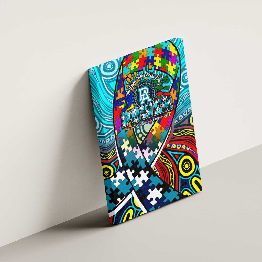 Autism Awareness Australia Port Adelaide Power Canvas Wall Art Aboriginal Indigenous Art