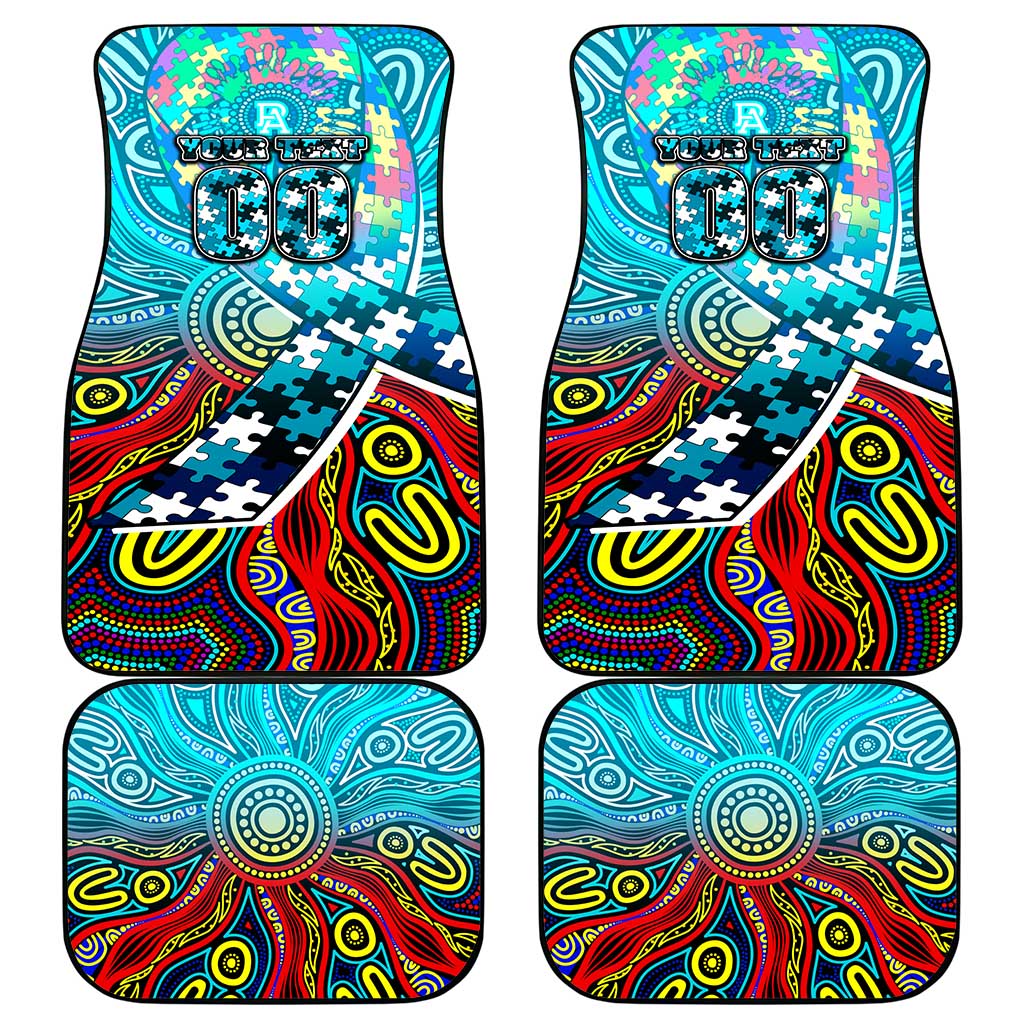 Autism Awareness Australia Port Adelaide Power Car Mats Aboriginal Indigenous Art