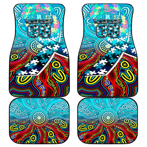 Autism Awareness Australia Port Adelaide Power Car Mats Aboriginal Indigenous Art