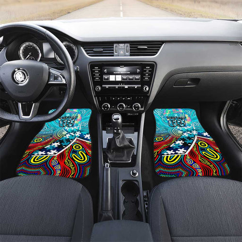 Autism Awareness Australia Port Adelaide Power Car Mats Aboriginal Indigenous Art