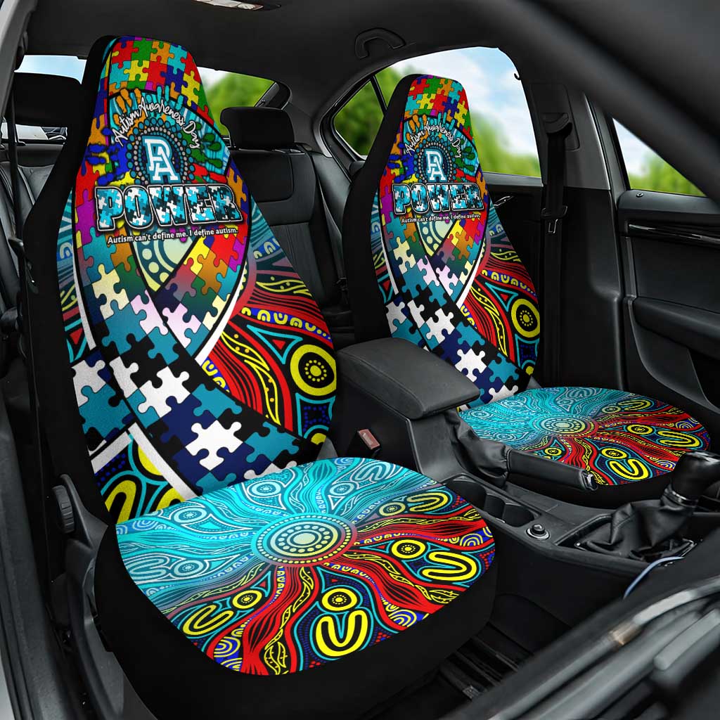 Autism Awareness Australia Port Adelaide Power Car Seat Cover Aboriginal Indigenous Art