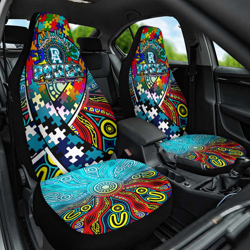 Autism Awareness Australia Port Adelaide Power Car Seat Cover Aboriginal Indigenous Art