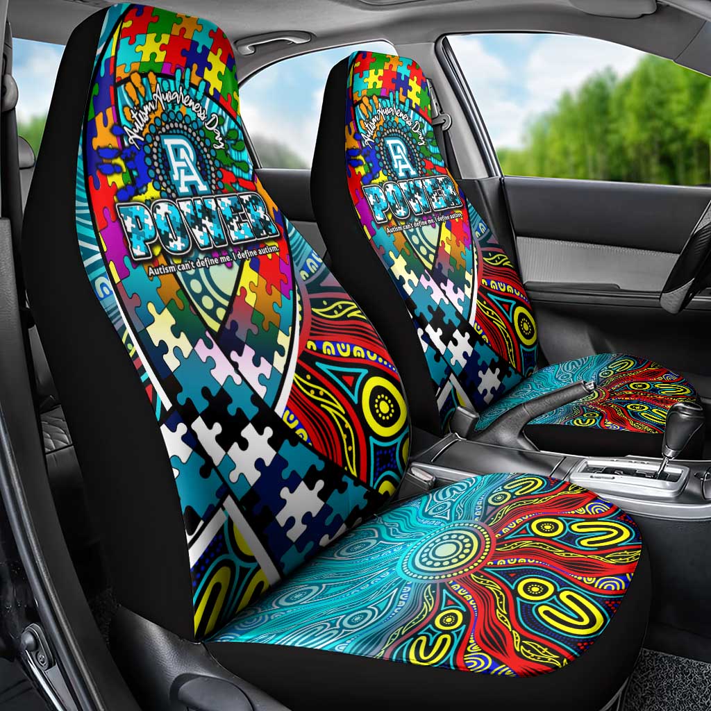 Autism Awareness Australia Port Adelaide Power Car Seat Cover Aboriginal Indigenous Art