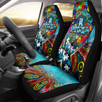 Autism Awareness Australia Port Adelaide Power Car Seat Cover Aboriginal Indigenous Art