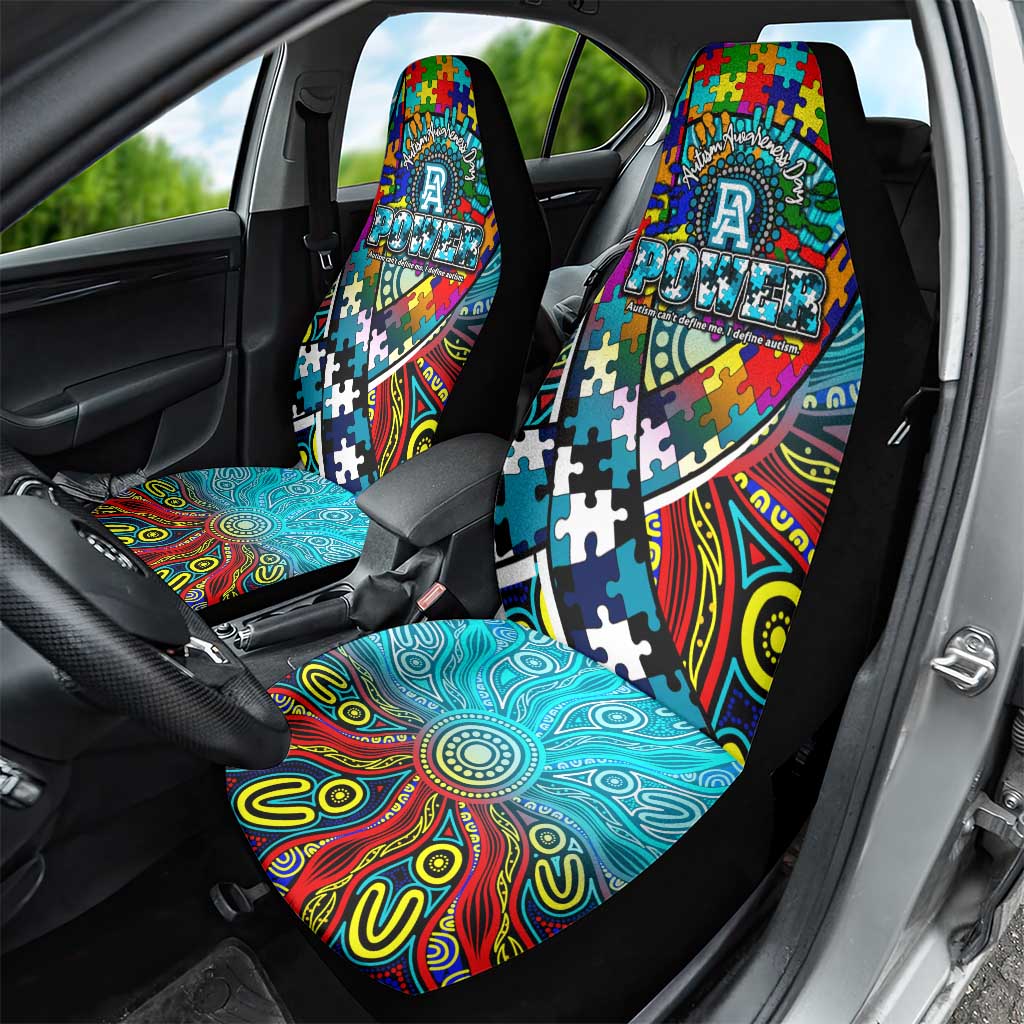 Autism Awareness Australia Port Adelaide Power Car Seat Cover Aboriginal Indigenous Art