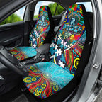 Autism Awareness Australia Port Adelaide Power Car Seat Cover Aboriginal Indigenous Art