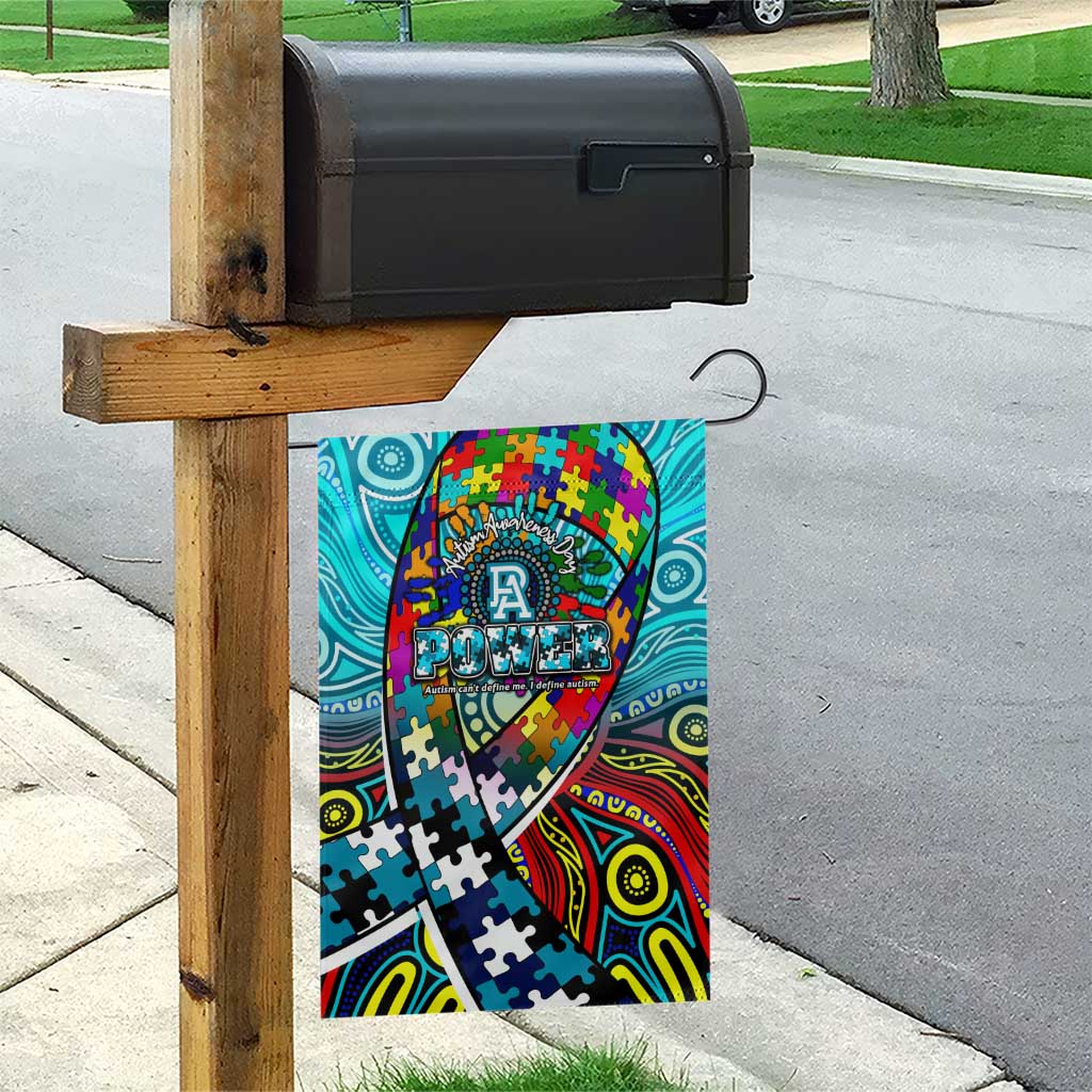 Autism Awareness Australia Port Adelaide Power Garden Flag Aboriginal Indigenous Art