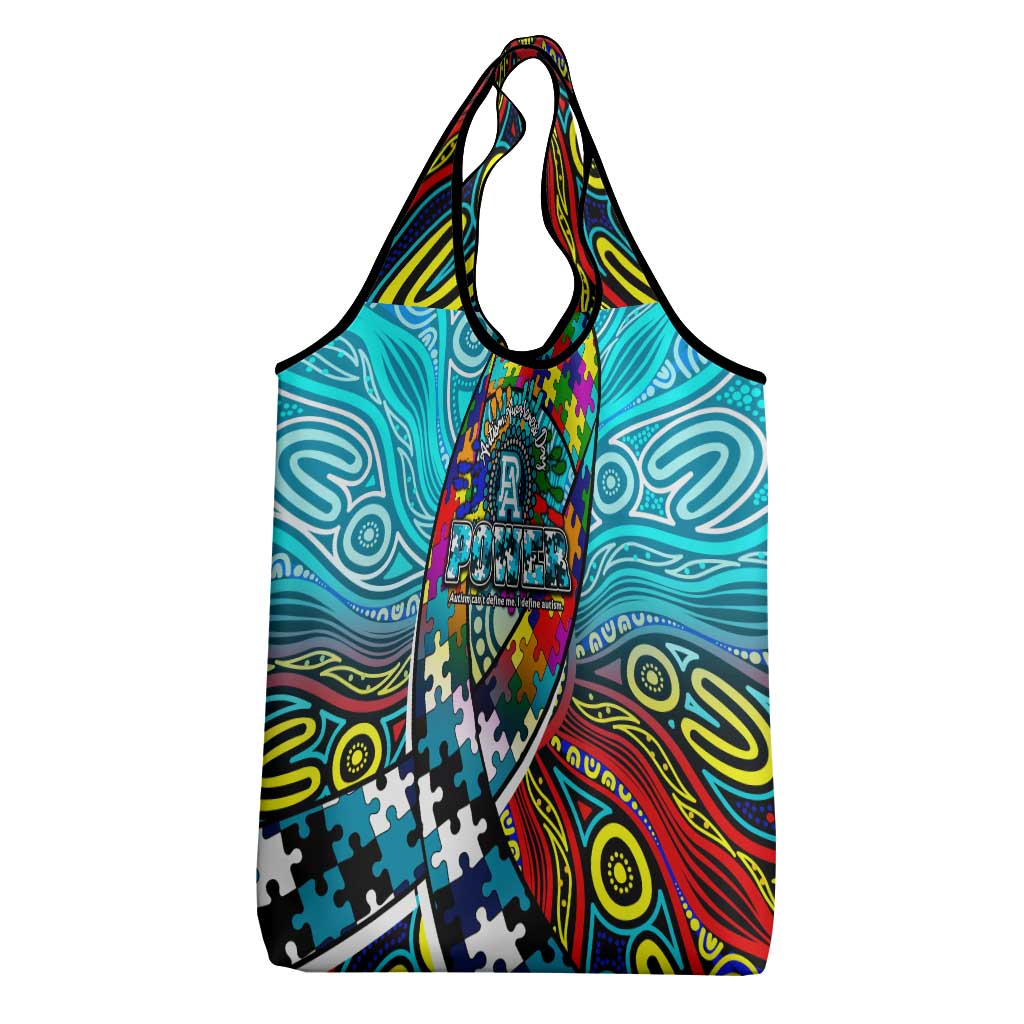 Autism Awareness Australia Port Adelaide Power Grocery Bag Aboriginal Indigenous Art