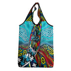 Autism Awareness Australia Port Adelaide Power Grocery Bag Aboriginal Indigenous Art
