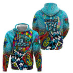 Autism Awareness Australia Port Adelaide Power Hoodie Aboriginal Indigenous Art