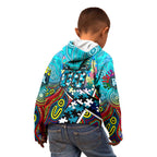 Autism Awareness Australia Port Adelaide Power Kid Hoodie Aboriginal Indigenous Art