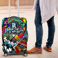 Autism Awareness Australia Port Adelaide Power Luggage Cover Aboriginal Indigenous Art