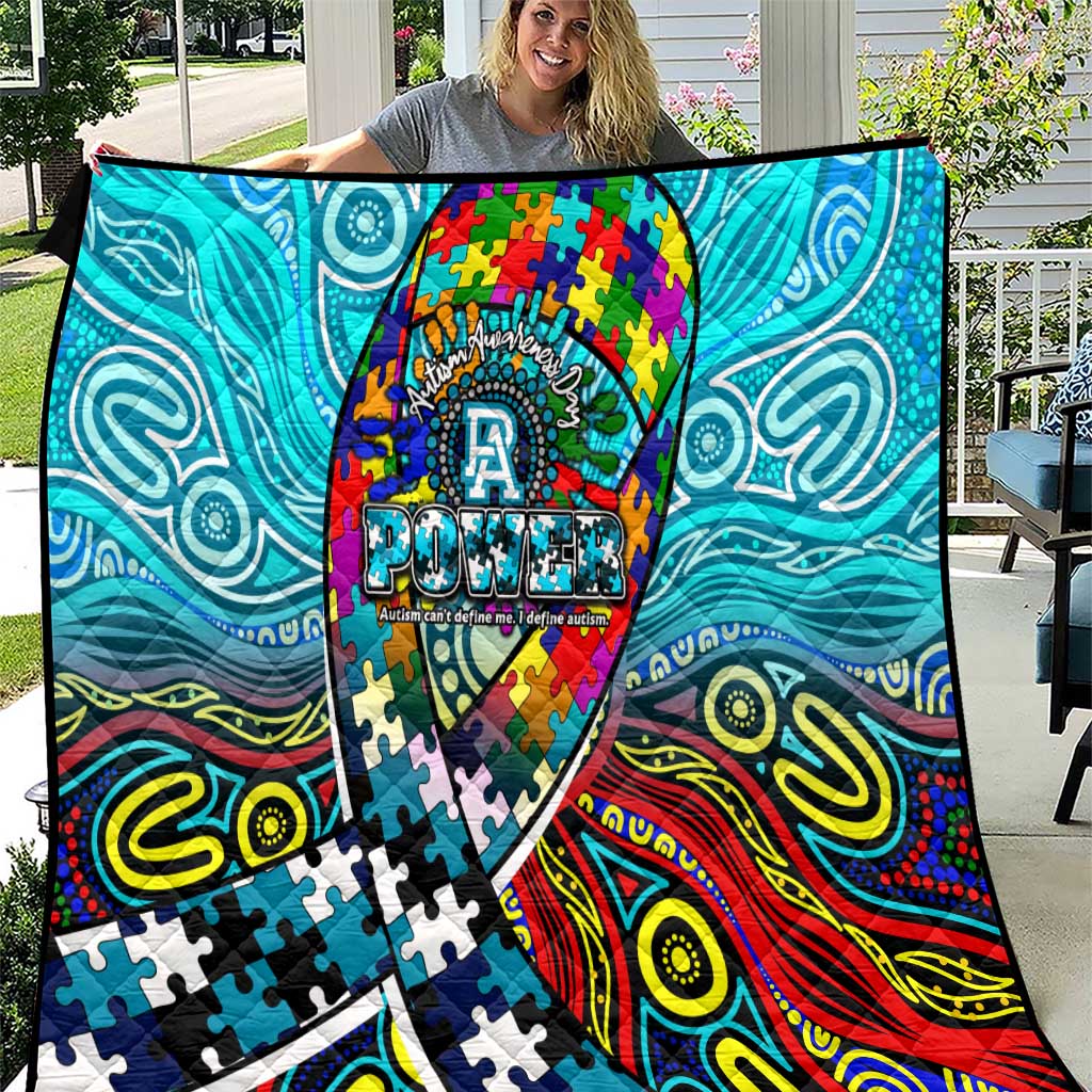 Autism Awareness Australia Port Adelaide Power Quilt Aboriginal Indigenous Art