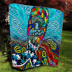 Autism Awareness Australia Port Adelaide Power Quilt Aboriginal Indigenous Art