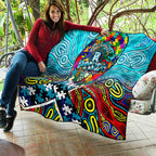Autism Awareness Australia Port Adelaide Power Quilt Aboriginal Indigenous Art