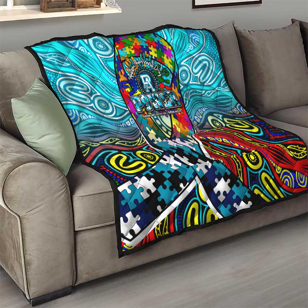 Autism Awareness Australia Port Adelaide Power Quilt Aboriginal Indigenous Art
