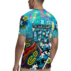 Autism Awareness Australia Port Adelaide Power Rugby Jersey Aboriginal Indigenous Art
