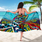 Autism Awareness Australia Port Adelaide Power Sarong Aboriginal Indigenous Art