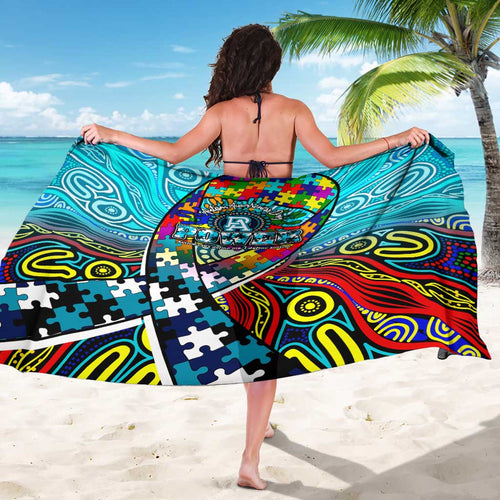 Autism Awareness Australia Port Adelaide Power Sarong Aboriginal Indigenous Art